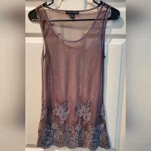 Banana Republic  Sheer Mesh Blouse